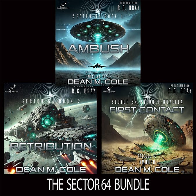 Sector 64 audiobook trilogy bundle cover collage